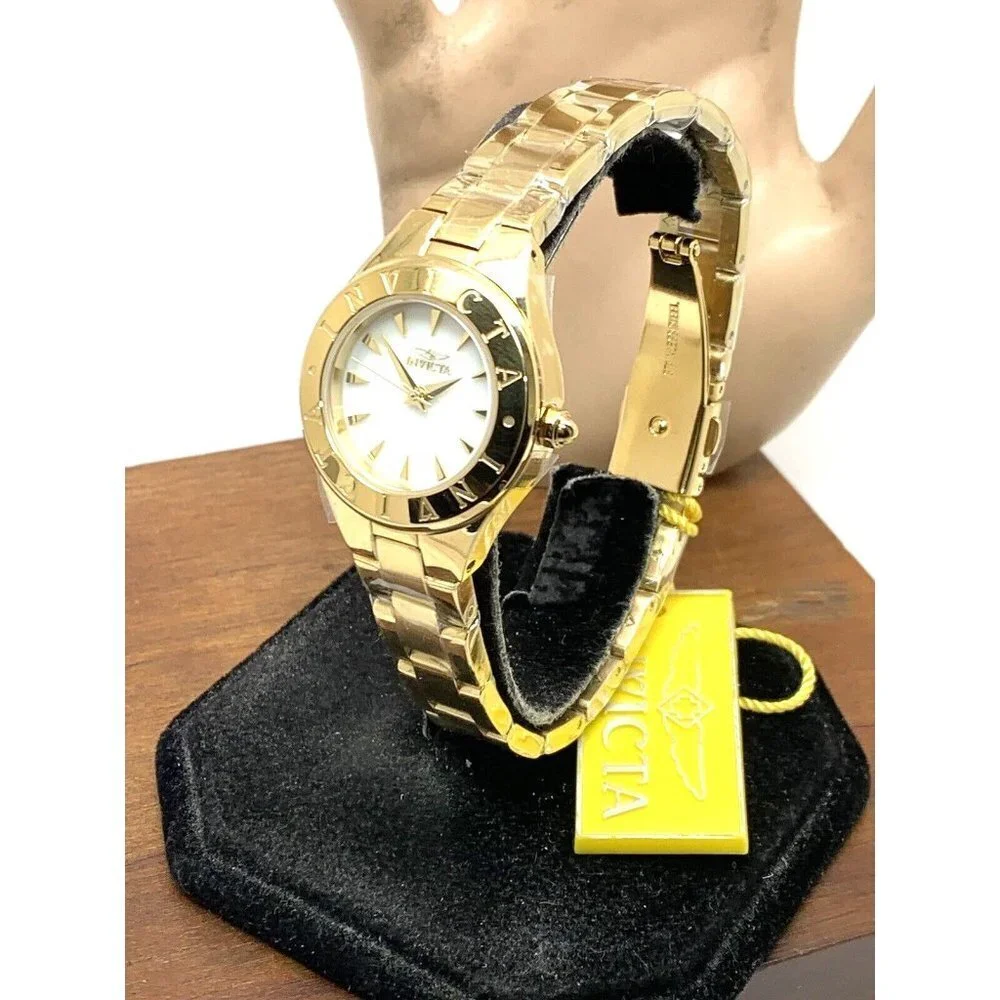 Invicta Women's Watch 39843 Wildflower Mother of Pearl Dial Gold Steel 2…